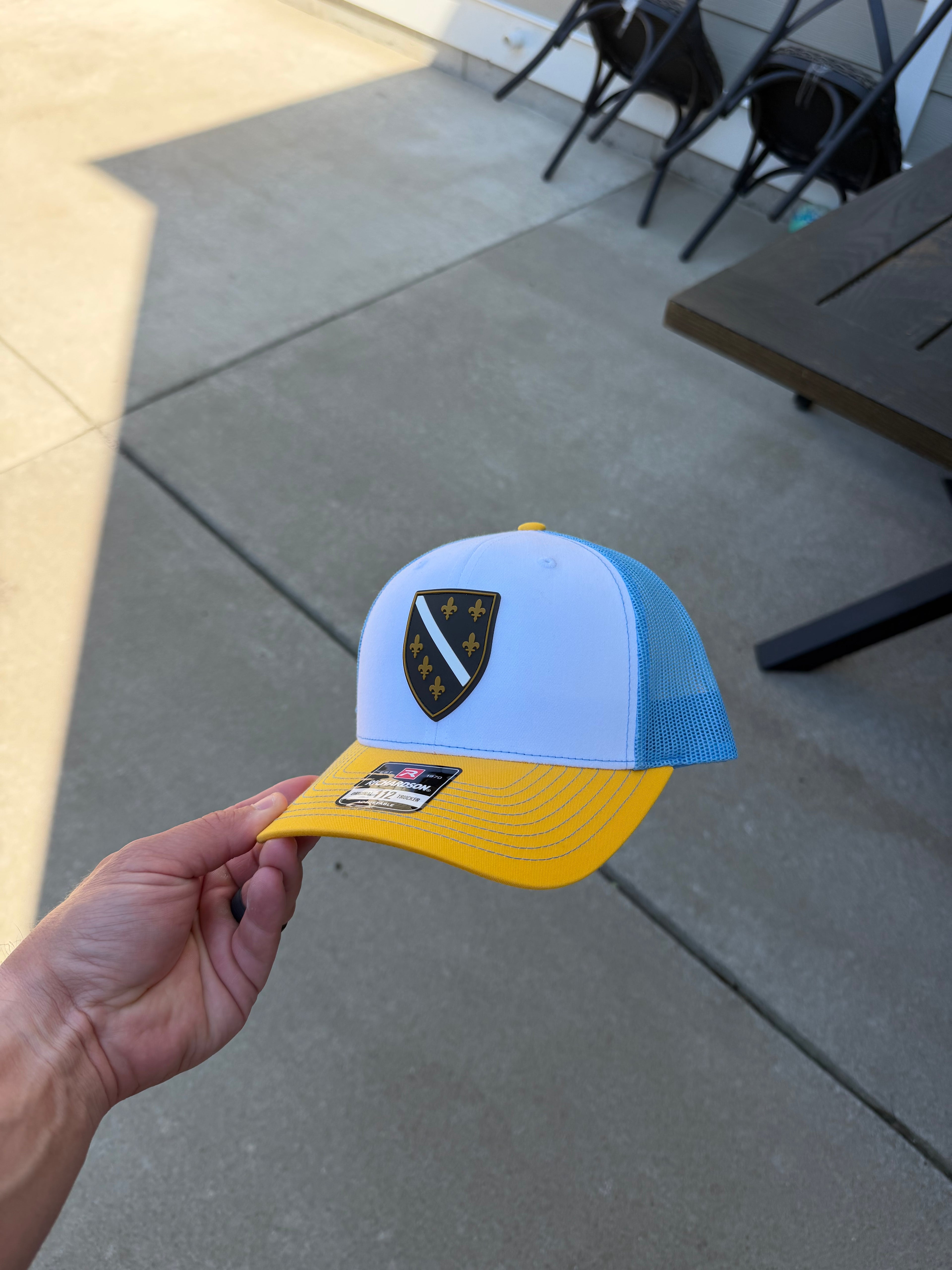 Black Edition Ljiljan Shield Richardson 112 Trucker Hat