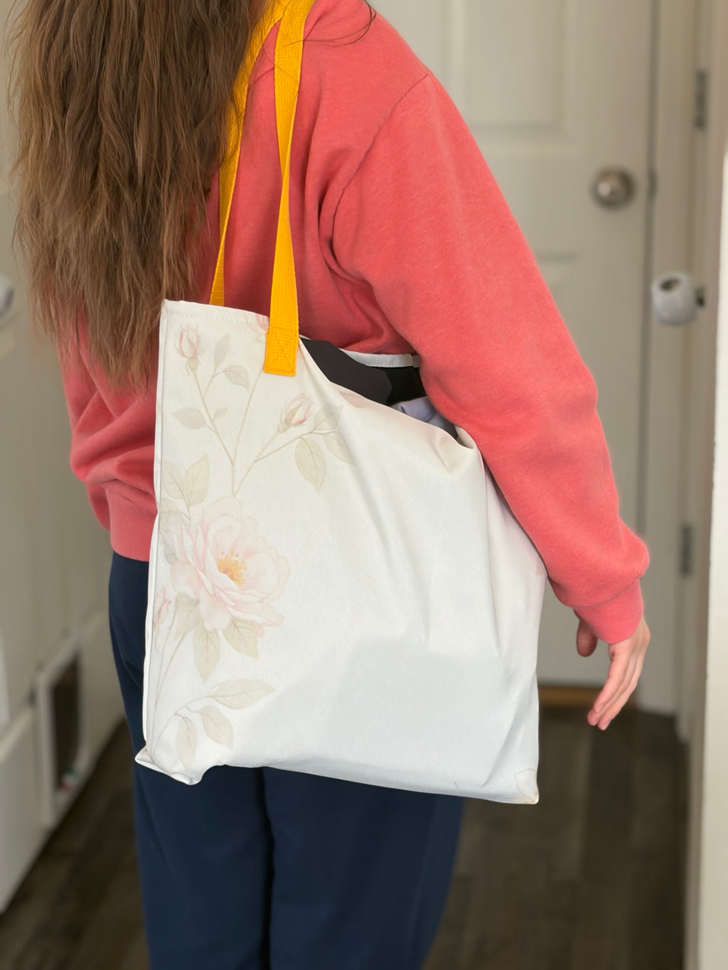 Botanical Rose Premium Tote Bag