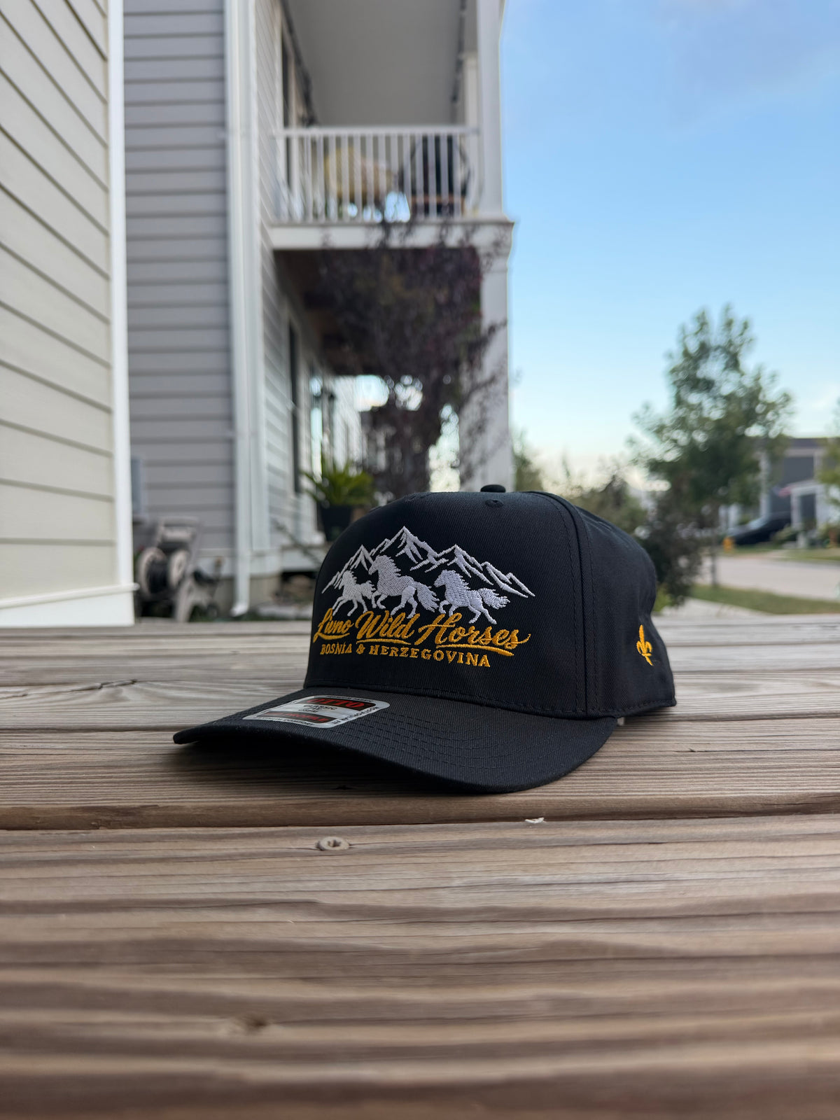 Livno Wild Horses 5 Panel Cap Embroidery | Ljiljan