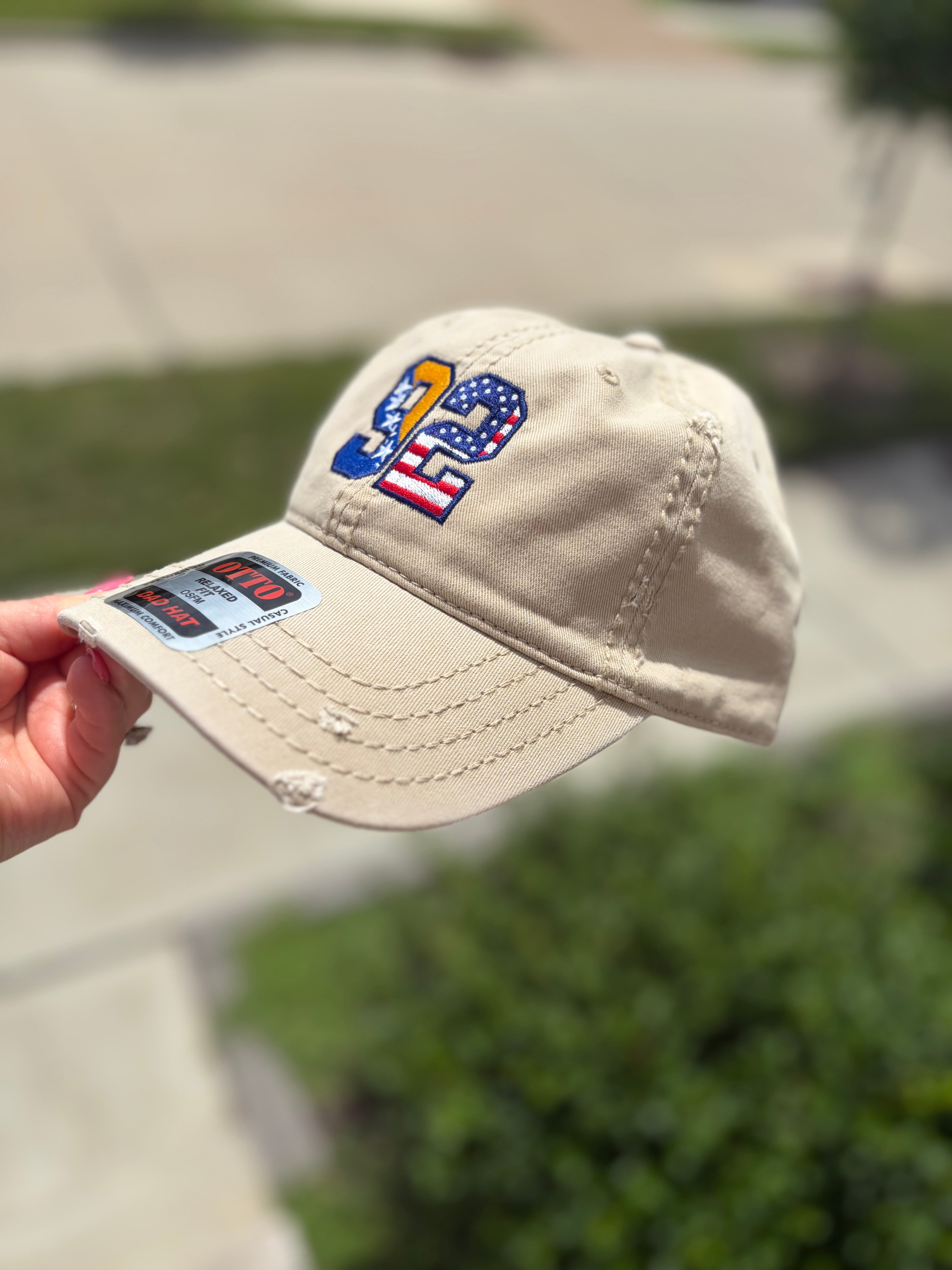 92 Bosnian-American Flag Distressed Dad Hat | Ljiljan