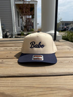 Babo Mid-Profile Baseball Cap - Navy Embroidery | Ljiljan