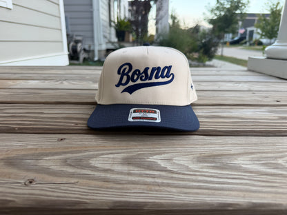Bosna v2 5-Panel-Cap Marineblau Stickerei | Lilie