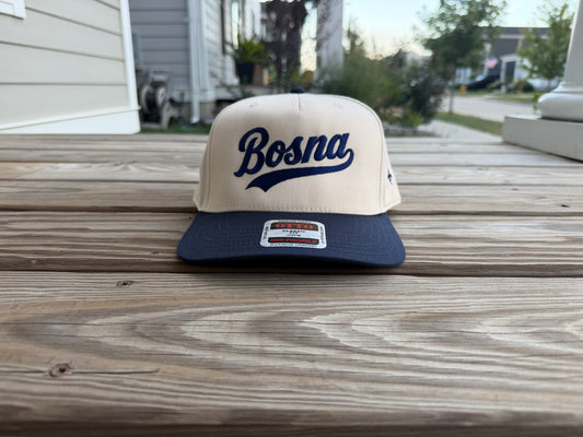 Bosna v2 5-Panel-Cap Marineblau Stickerei | Lilie