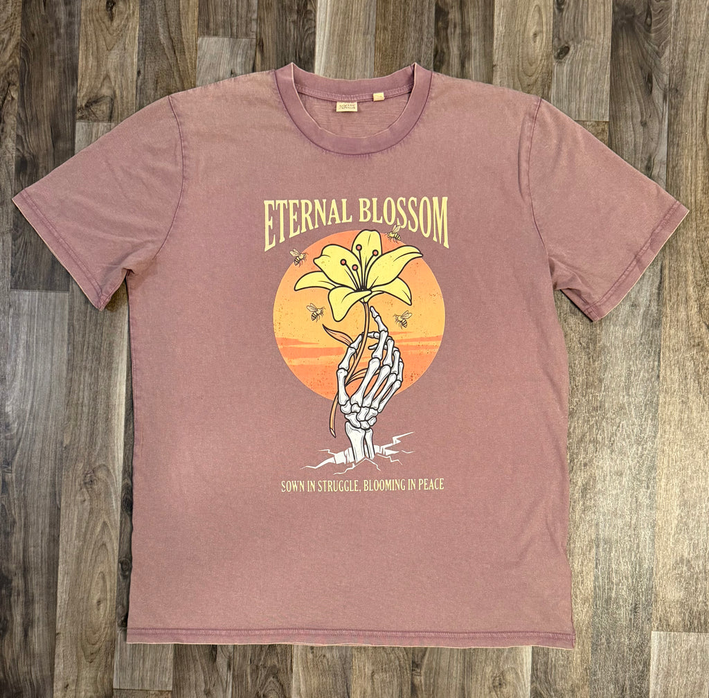 Eternal Blossom - Women's Vintage Garment Dyed Relaxed Tee | Ljiljan