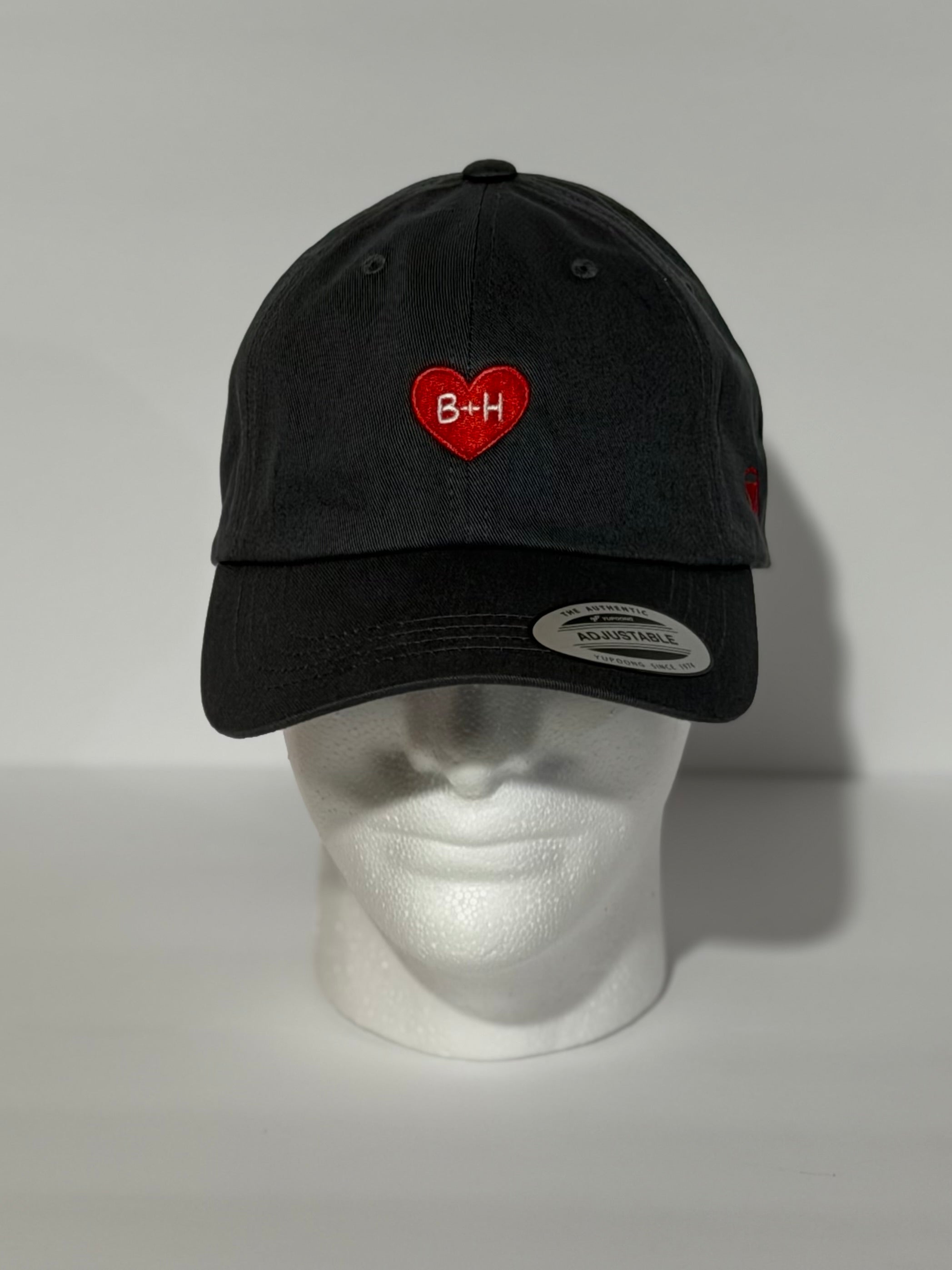 B+H Heart Dad Hat Embroidery | Ljiljan