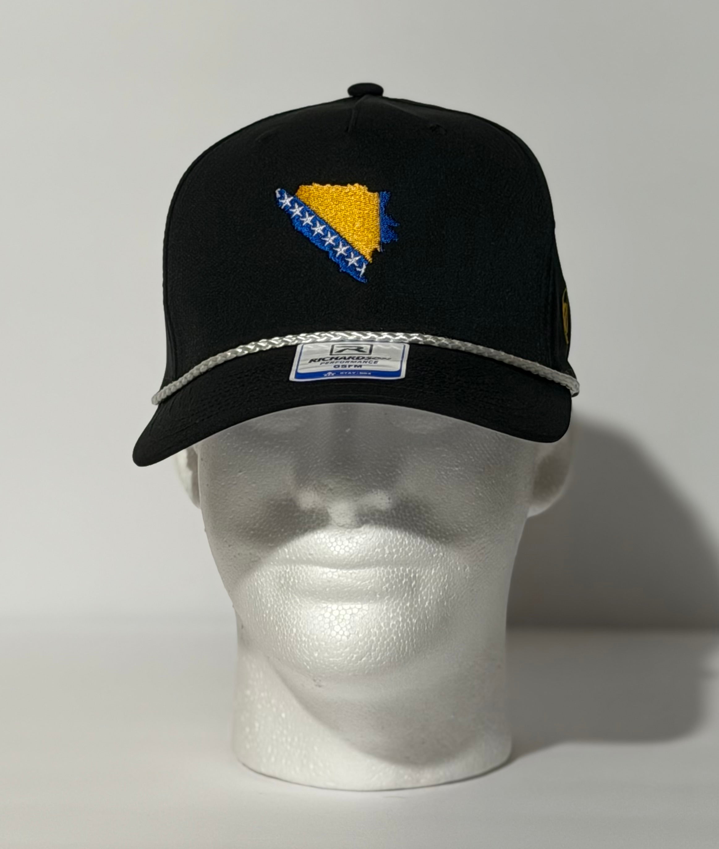 BiH Map Classic Rope Cap Embroidery | Ljiljan