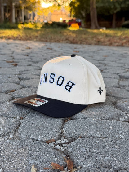 Bosna Upside Down 5-Panel-Cap schwarze Stickerei | Ljiljan