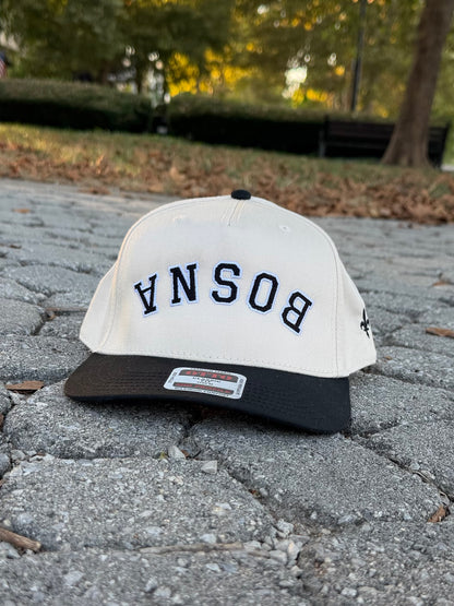 Bosna Upside Down 5-Panel-Cap schwarze Stickerei | Ljiljan