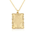 Ayat Al Kursi Muslim Necklace