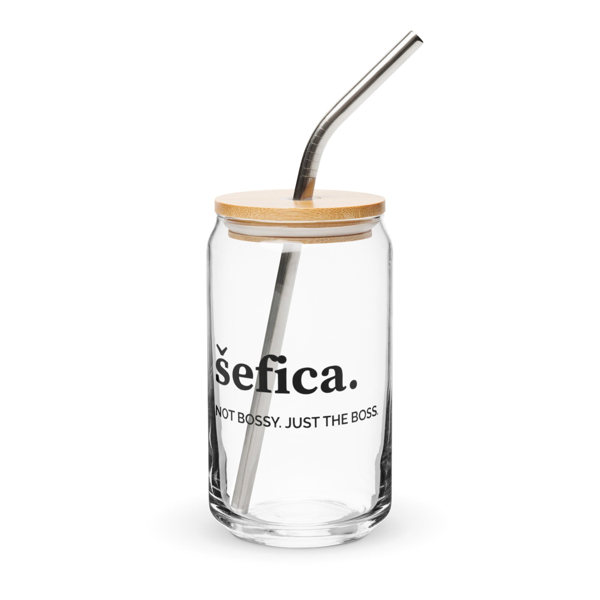 "Šefica" Aesthetic Can-Shaped Glass