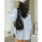 Women's Shoulder Sling Bag - Nylon Adjustable Strap Crossbody Purse